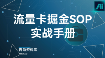 流量卡掘金SOP实战手册-岩肖