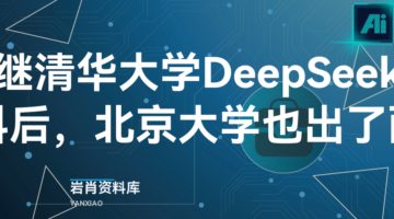 继清华大学 DeepSeek 资料后，北京大学也出了两套-岩肖